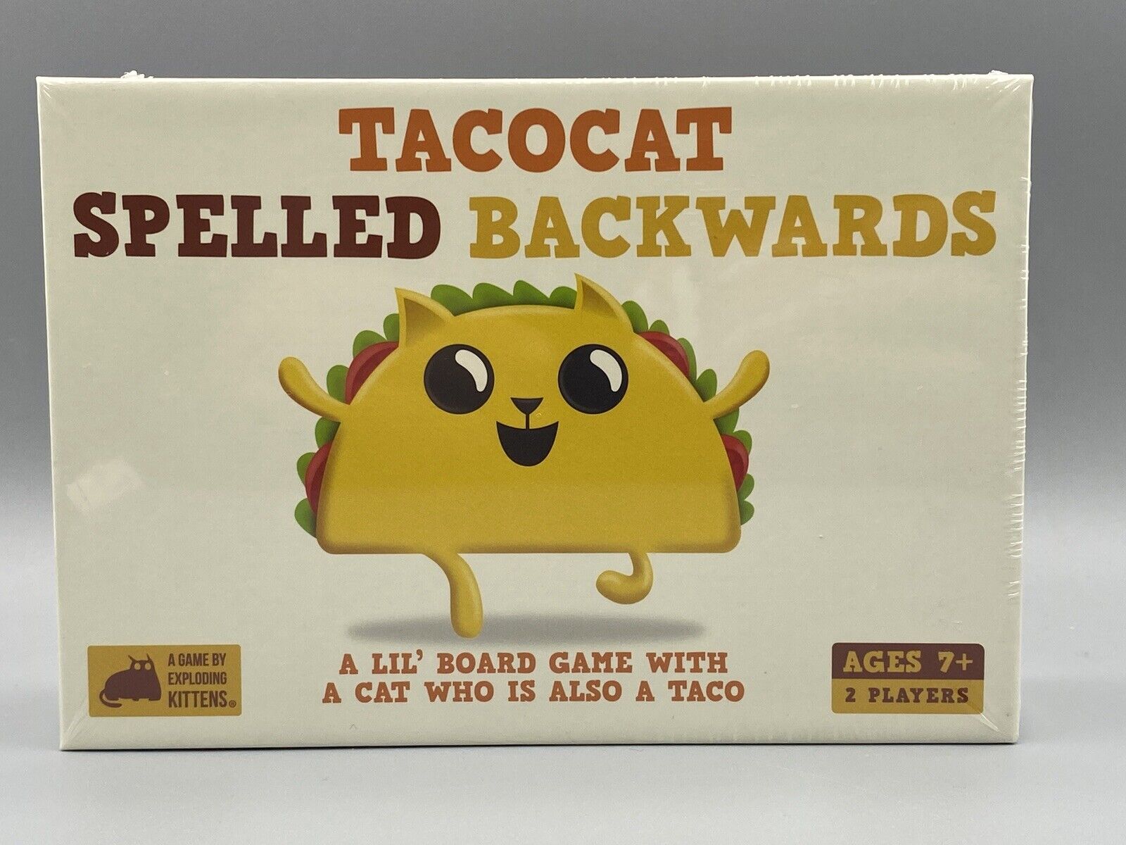 TACOCAT SPELLED BACKWARDS FAMILY CARD GAME 2 Players Ages 7+