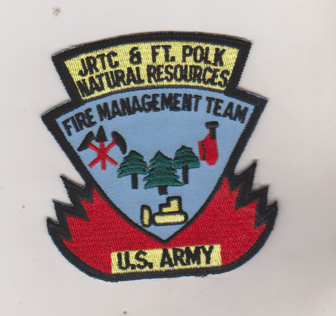 US Army JRTC & Fort Polk Fire Management Team patch shipped from Australia