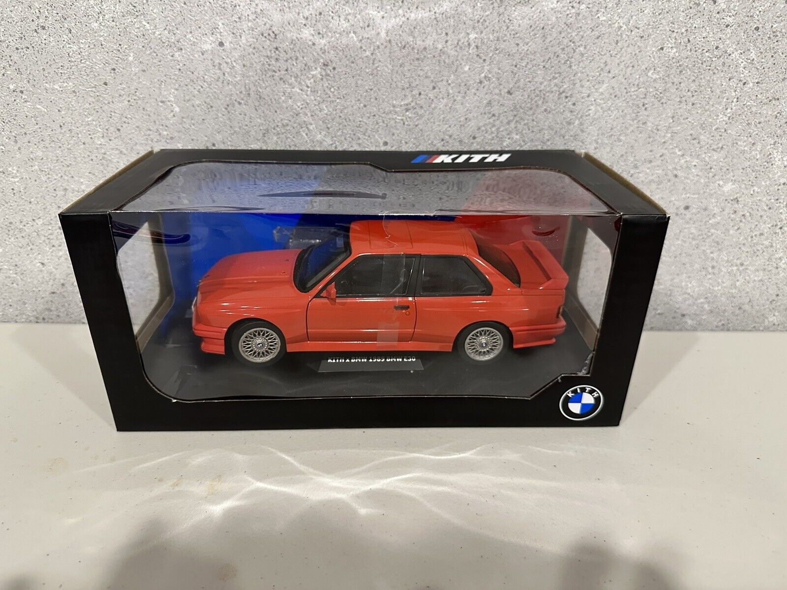Ronnie Fieg's Kith BMW M3 E30 Red Diecast Replica Car Brand New W/ Box Defect