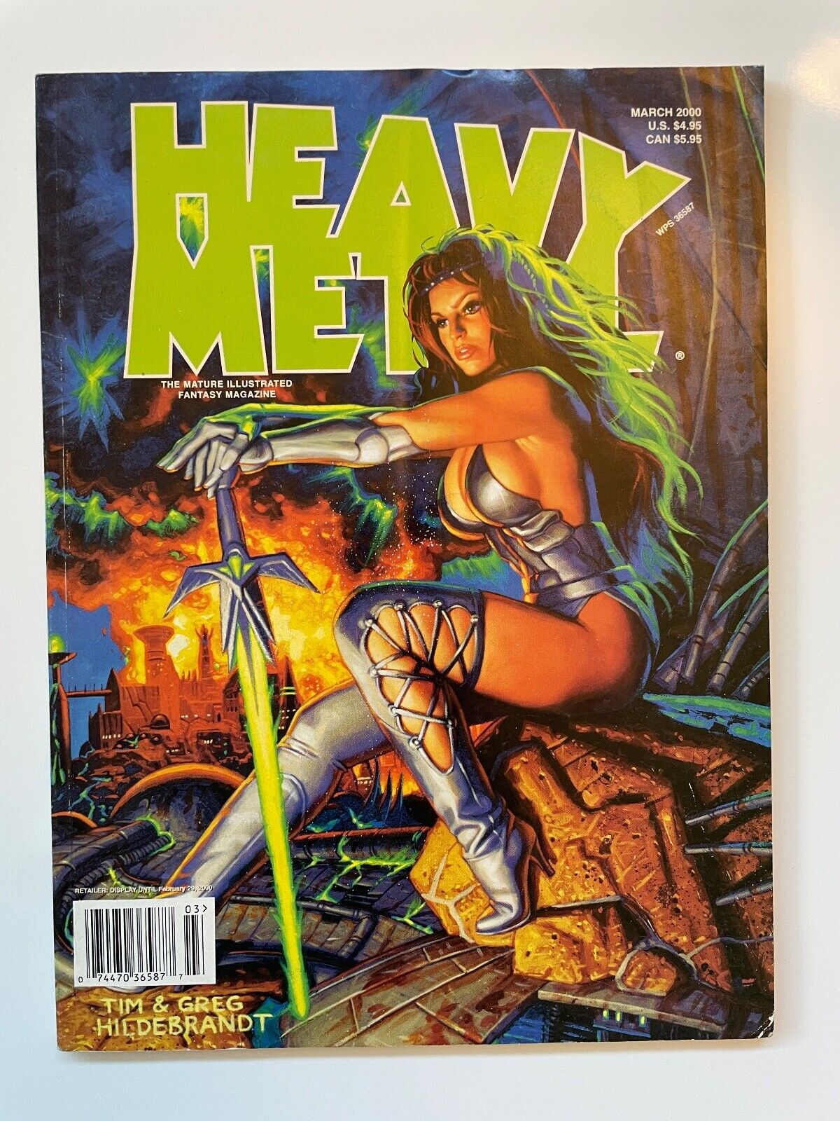 Heavy Metal Magazine, March 2000  Awesome condition HILDEBRANT