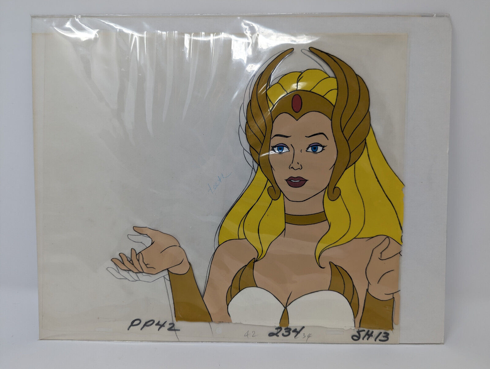 She-Ra Princess of Power Animation Production Cel & Pencil Line Drawing Cert\'d