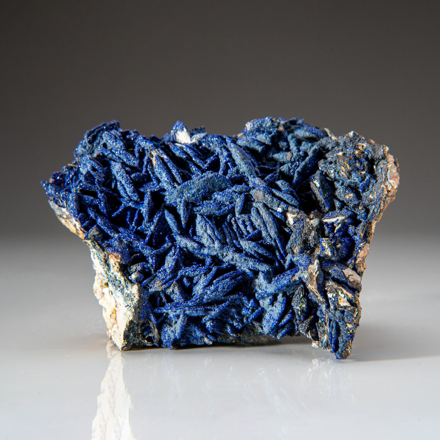 Azurite and Malachite from Ahouli Mines, Midelt Province, Morocco