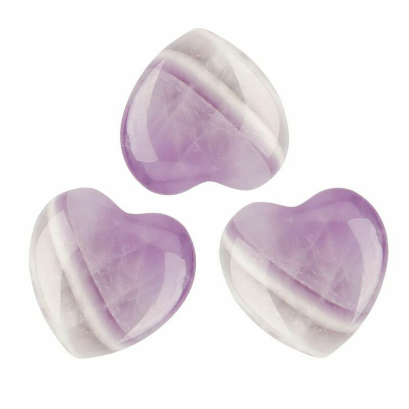 5/10Pcs Natural Healing Reiki Quartz Crystal Heart Stone Gemstone Collection NEW