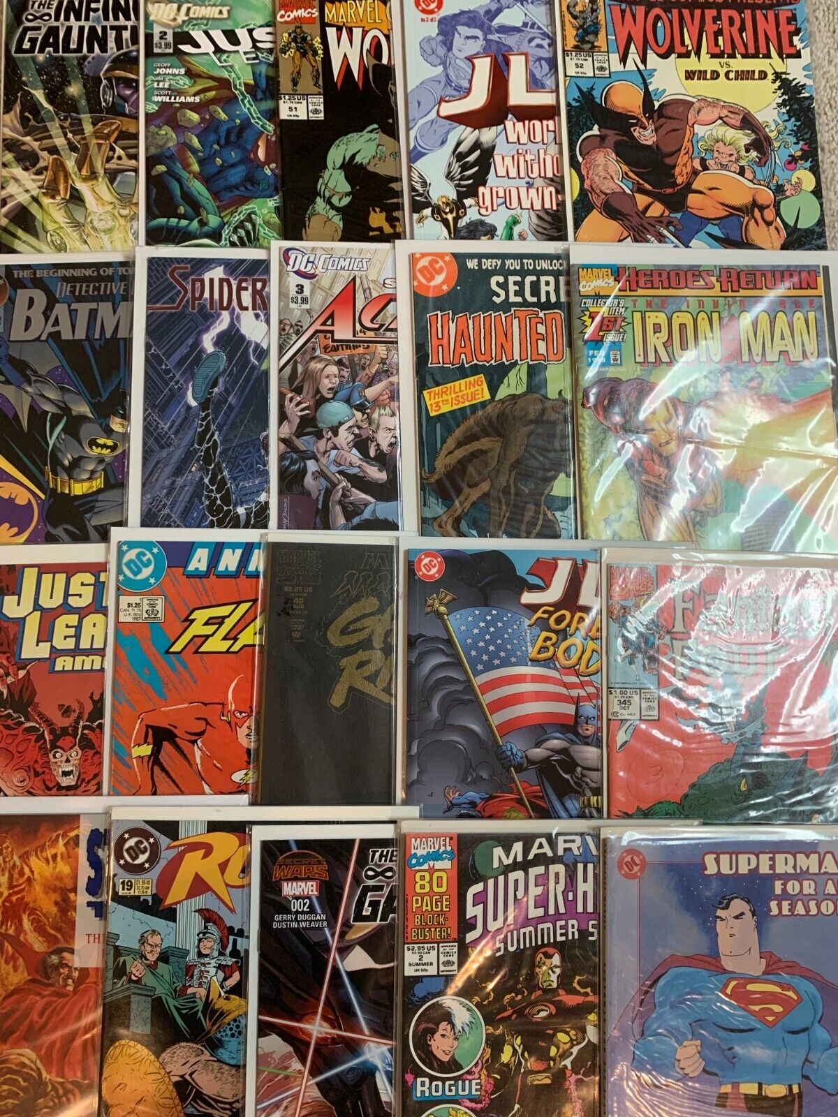 Marvel/DC Comic Book Lot of 25 Perfect Starter Collection FREE Economy Shipping