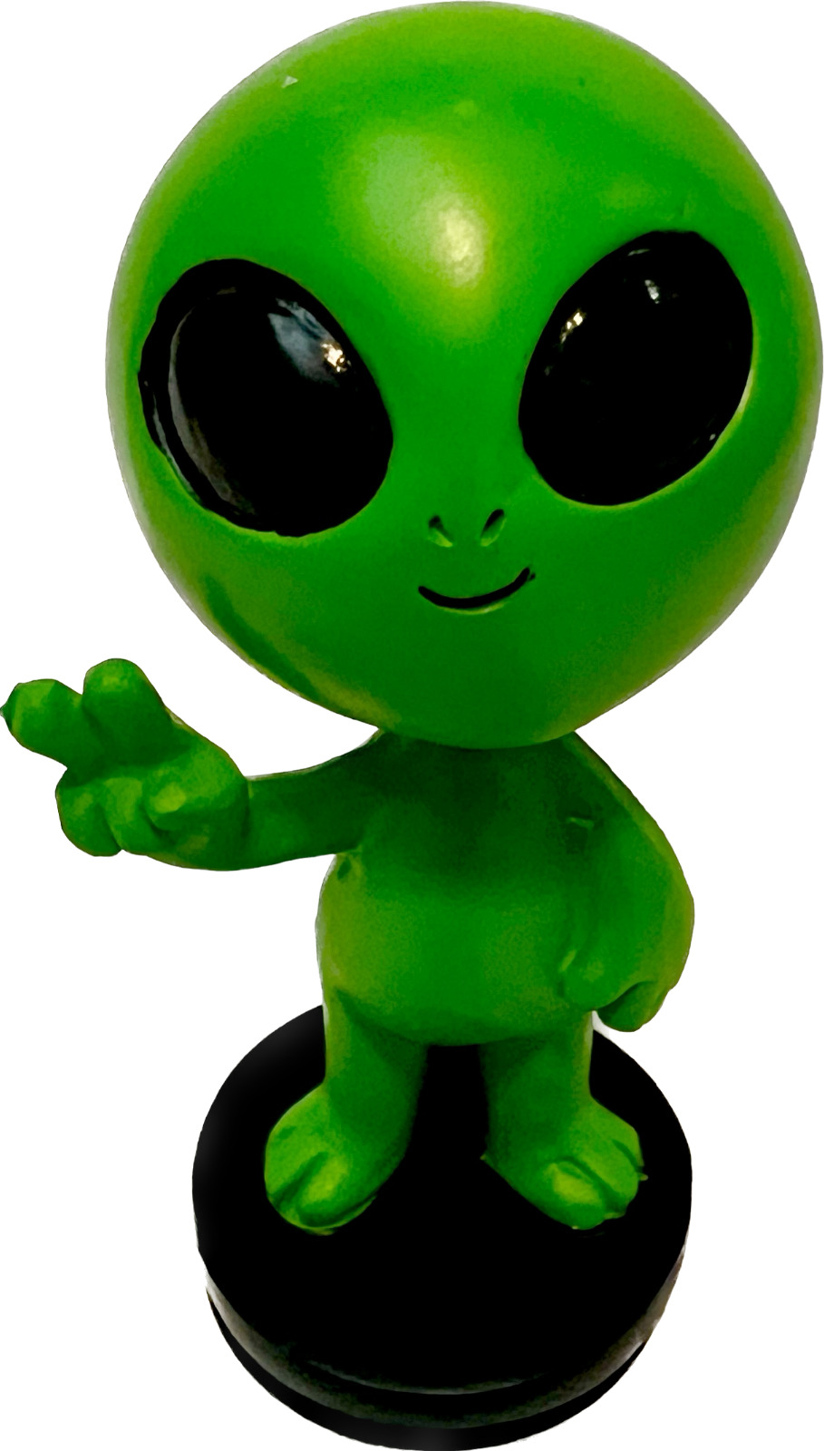 UFO Alien Peace and Love Dashboard Bobble Head Doll