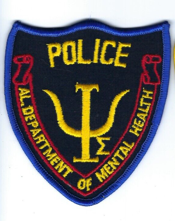 1980s era Alabama AL State Department of Mental Health Police patch - NEW