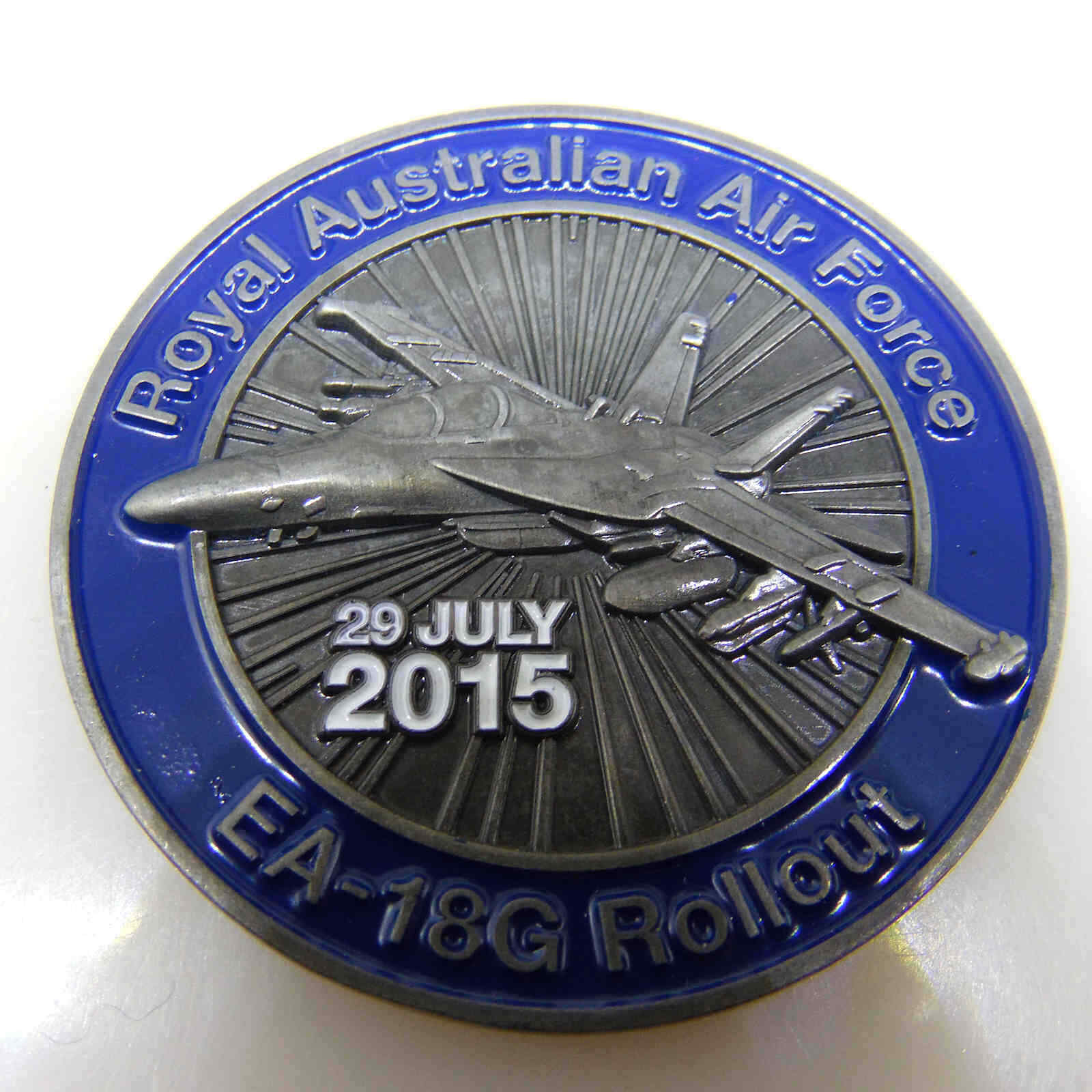 ROYAL AUSTRALIAN AIR FORCE EA-18G ROLLOUT CHALLENGE COIN