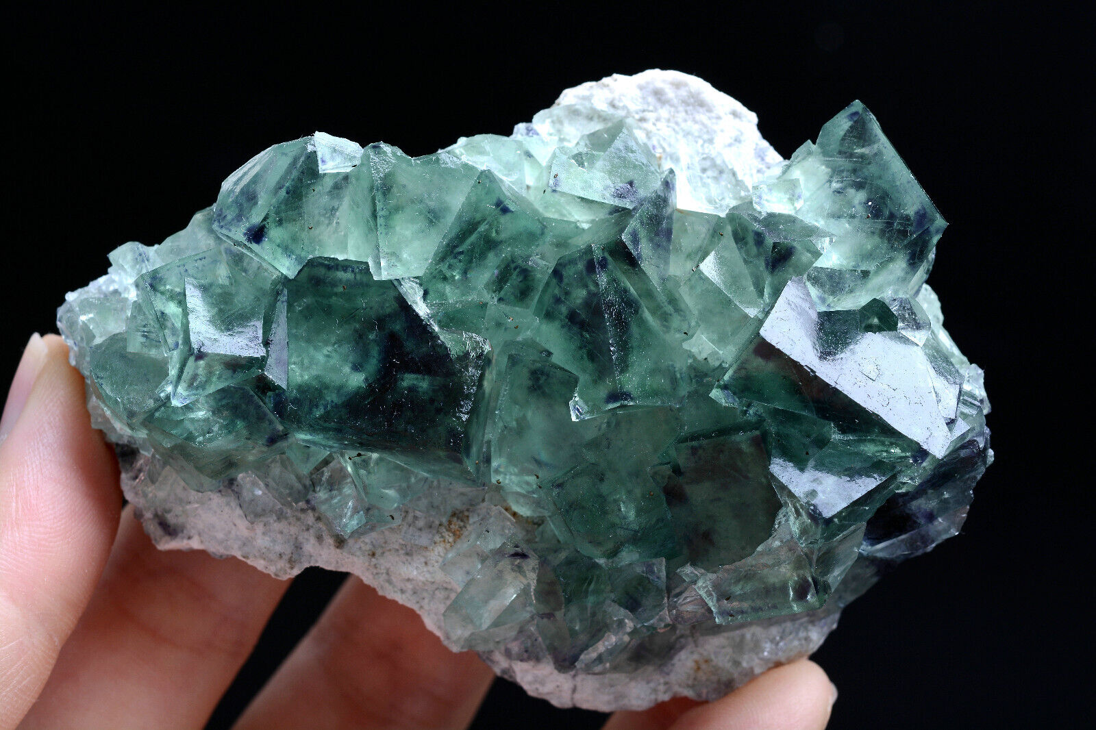 186g Natural Phantom Window Green Fluorite Crystal Mineral Specimen/China