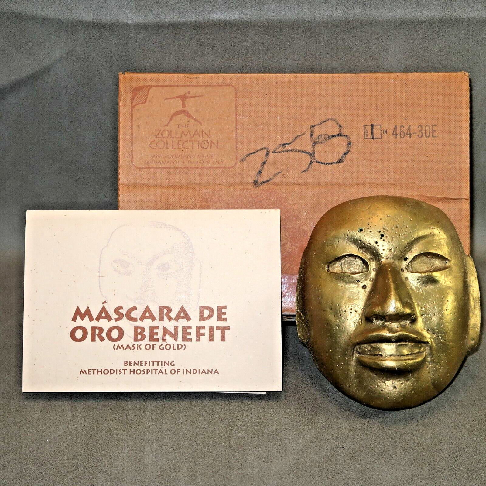 1994 Face Mask of Gold Mascara de Oro from the Zollman Collection Reproduction