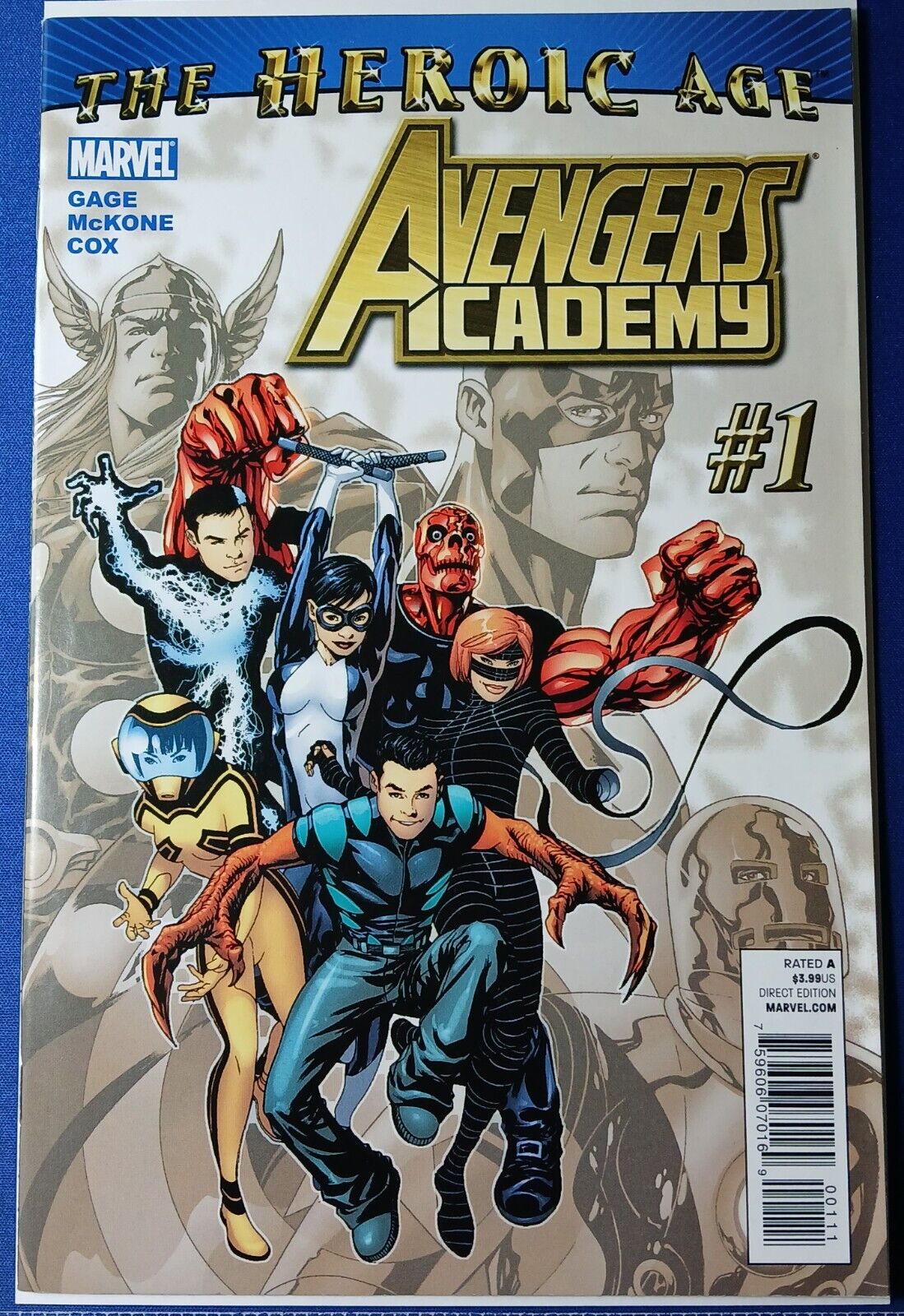 Marvel Avengers Academy #1 KEY 1st App Hazmat Gage McKone Cox 2010