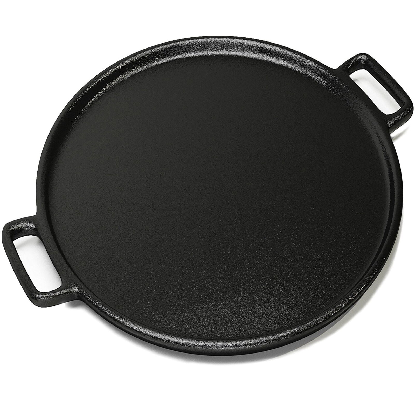 Pizza Pan Cast Iron Skillet Kitchen Cookware Frying Baking Cooking14'' Black