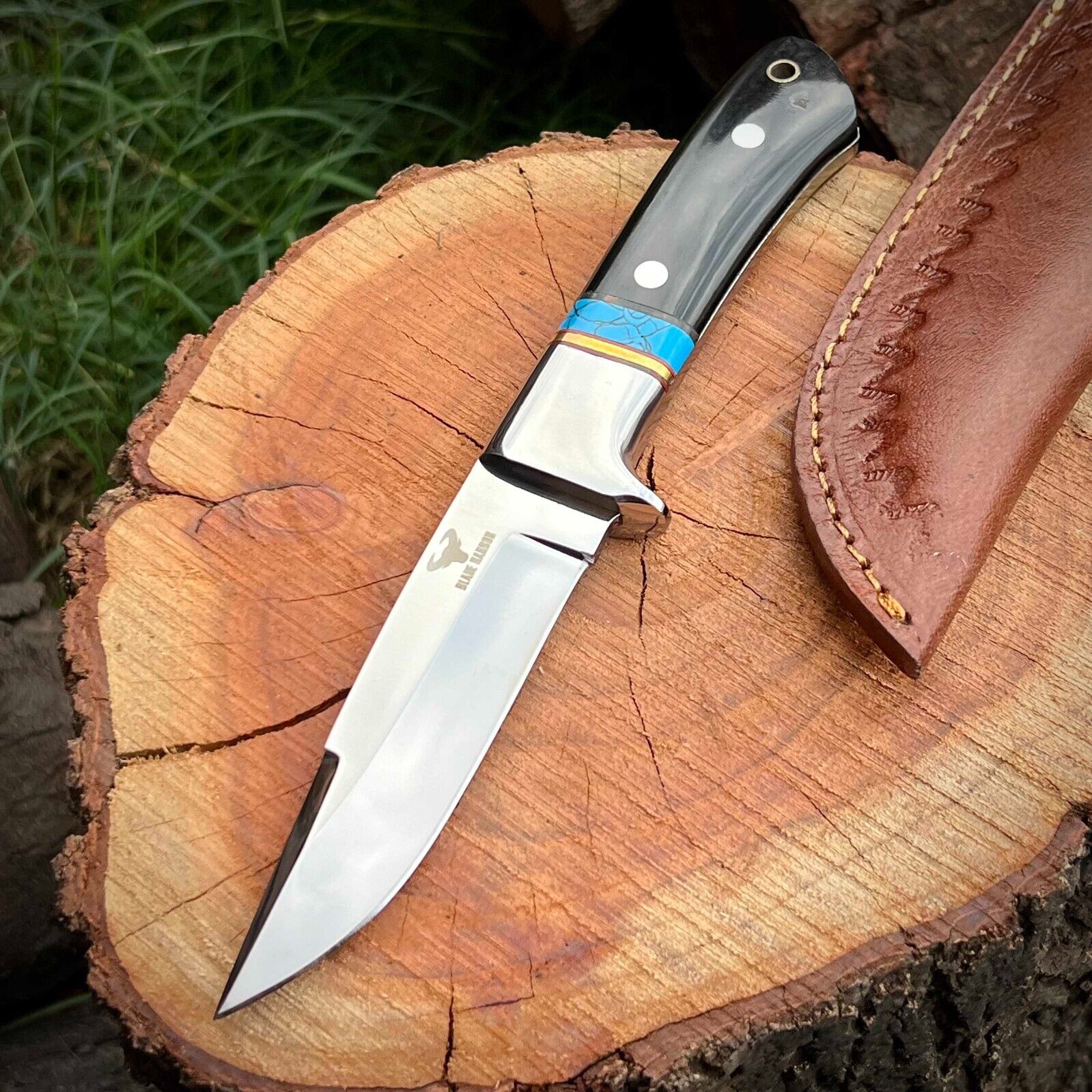 BLADE HARBOR CUSTOM HAND FORGE HUNTING SURVIVAL KNIFE CAMPING POCKET MILITARY