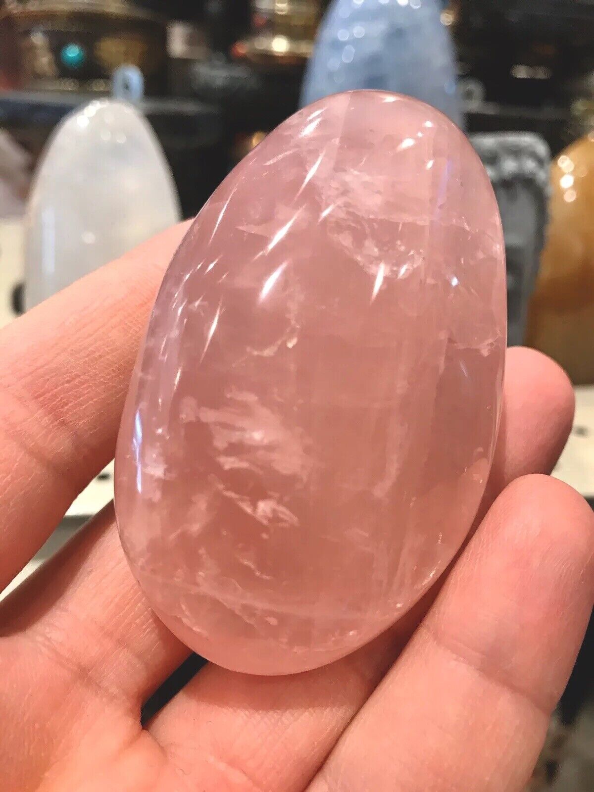 Rose Quartz Crystal Stone Rock Healing Crystals Yoga Reiki Meditation 3\