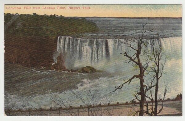 Postcard: Horseshoe Falls from Lookout Point, Niagara Fall, New York - c.1910 