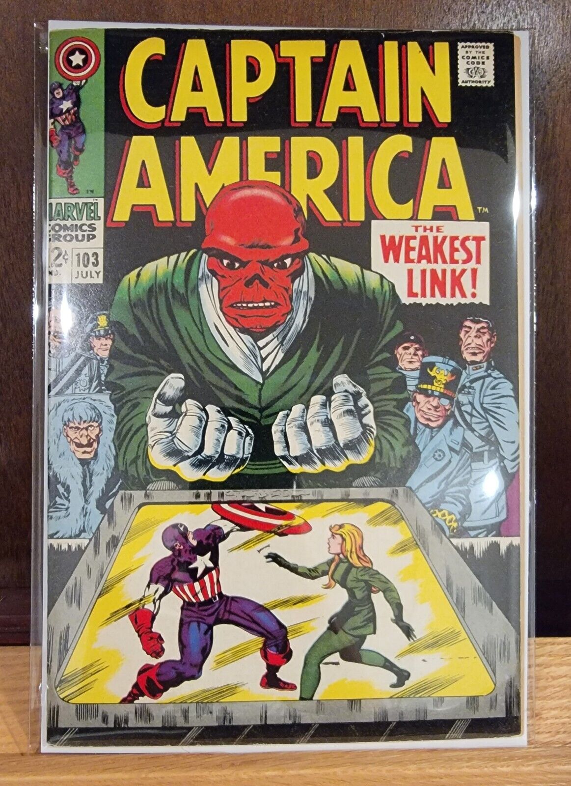 Captain America #103 NM- Epic Red Skull cover Vintage Silver Age 1969 High Grade