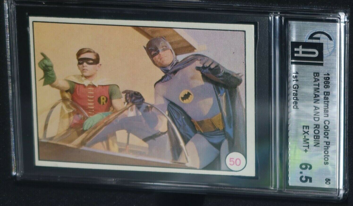 1966 Topps Batman Color #50 Batman & Robin GAI 6.5 EX-MT+ 