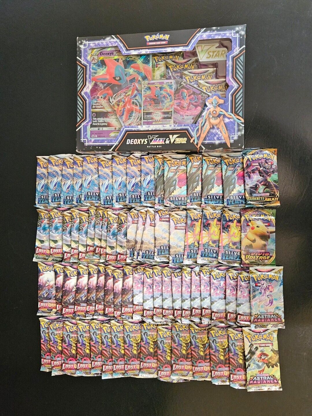 Pokémon Trading Cards- 70 Sealed And New Mixed Packs + Battle Box