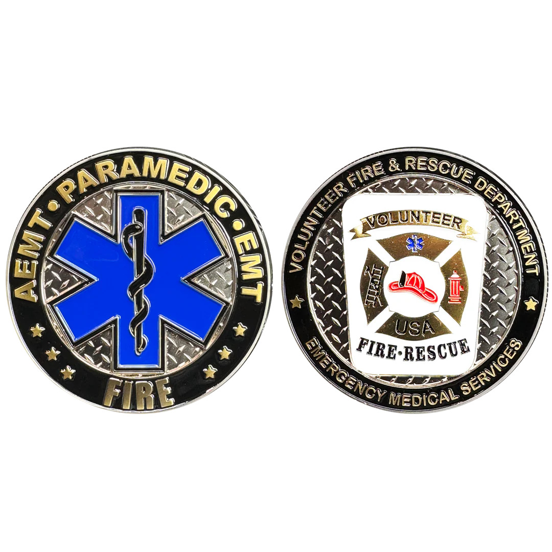 BL3-002 Volunteer Fire Fighter AEMT EMT Paramedic Fire Rescue Department Challen