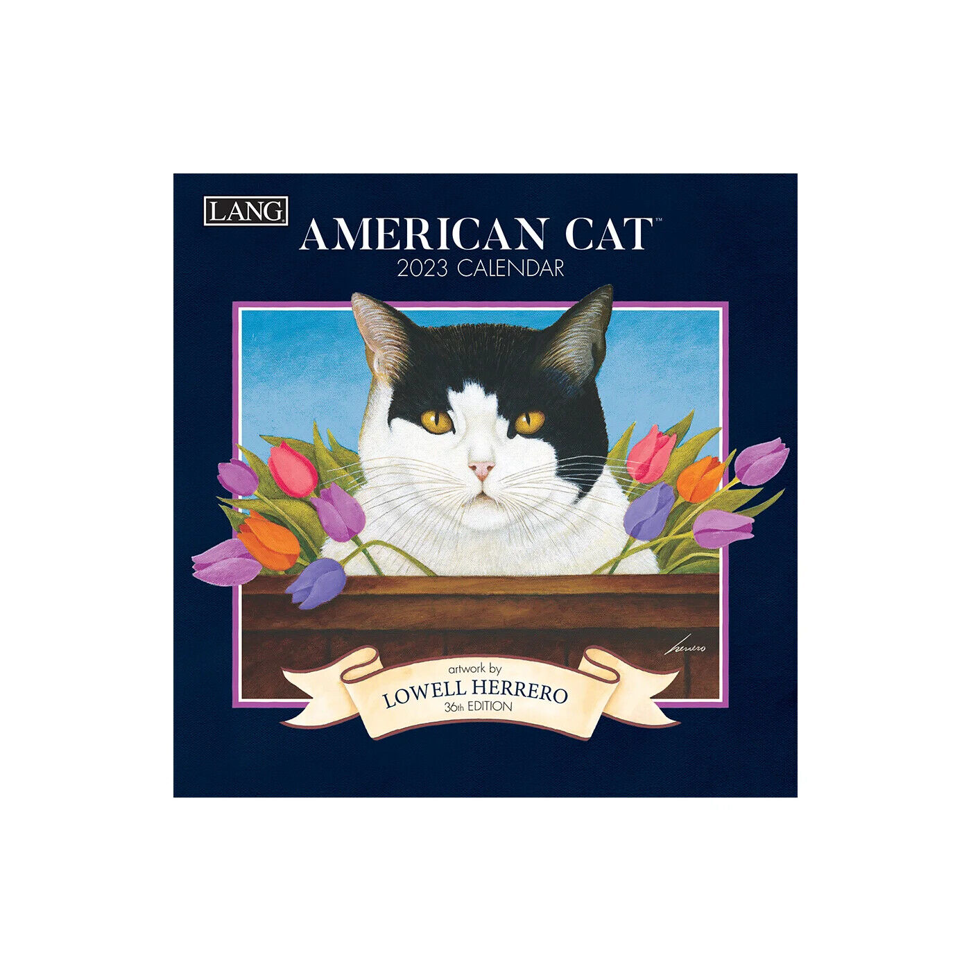 Lang American Cat 2023 Mini Wall Calendar w