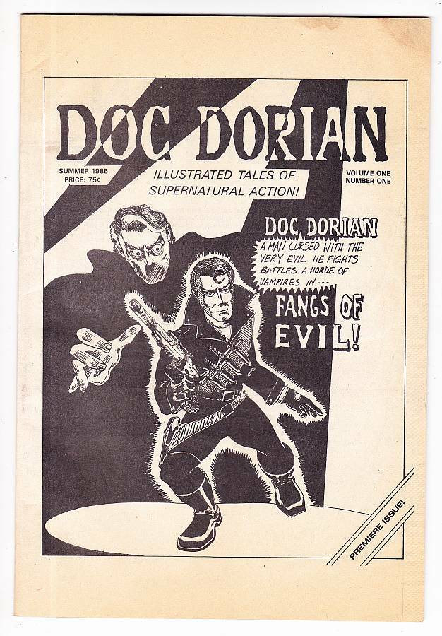 DOC DORIAN #1 - 1985 comics fanzine - Illustrated Tales of Supernatural Action