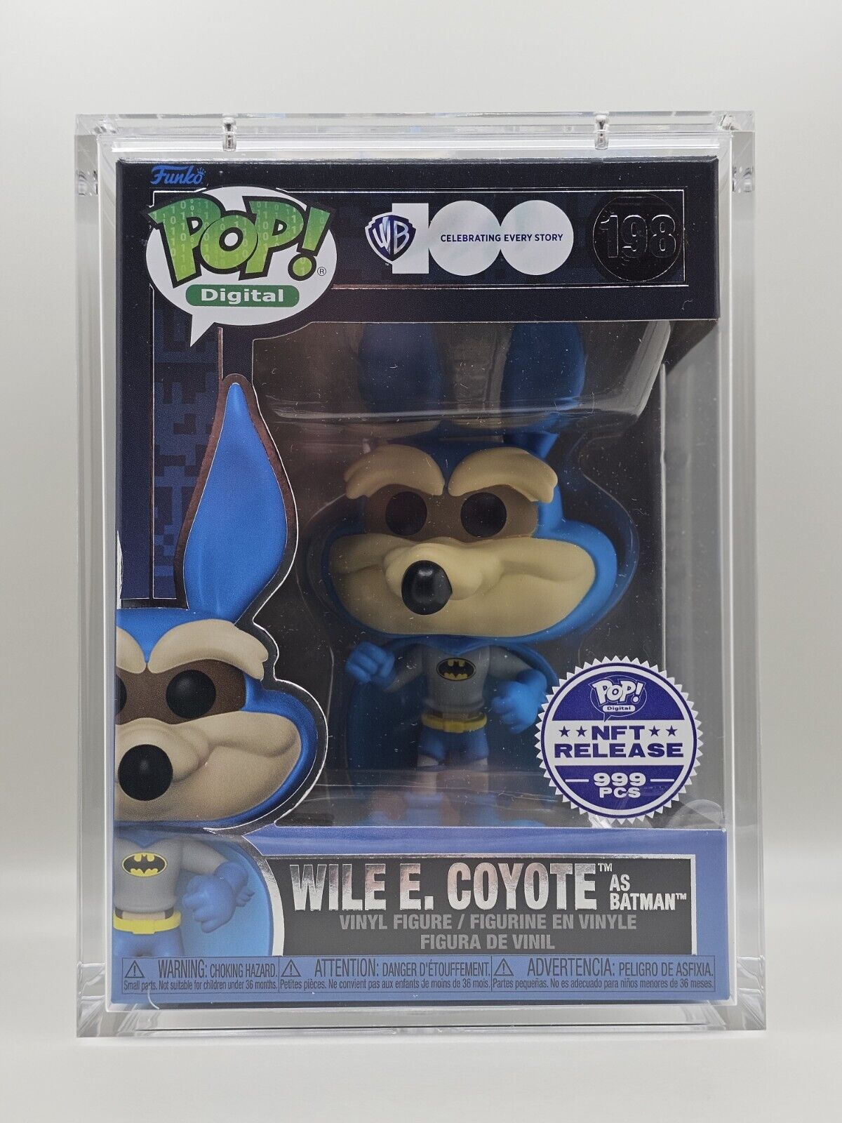 Funko Pop Digital #198 WB 100 Wile E. Coyote As Batman Grail LE 999 BOX SLICE 
