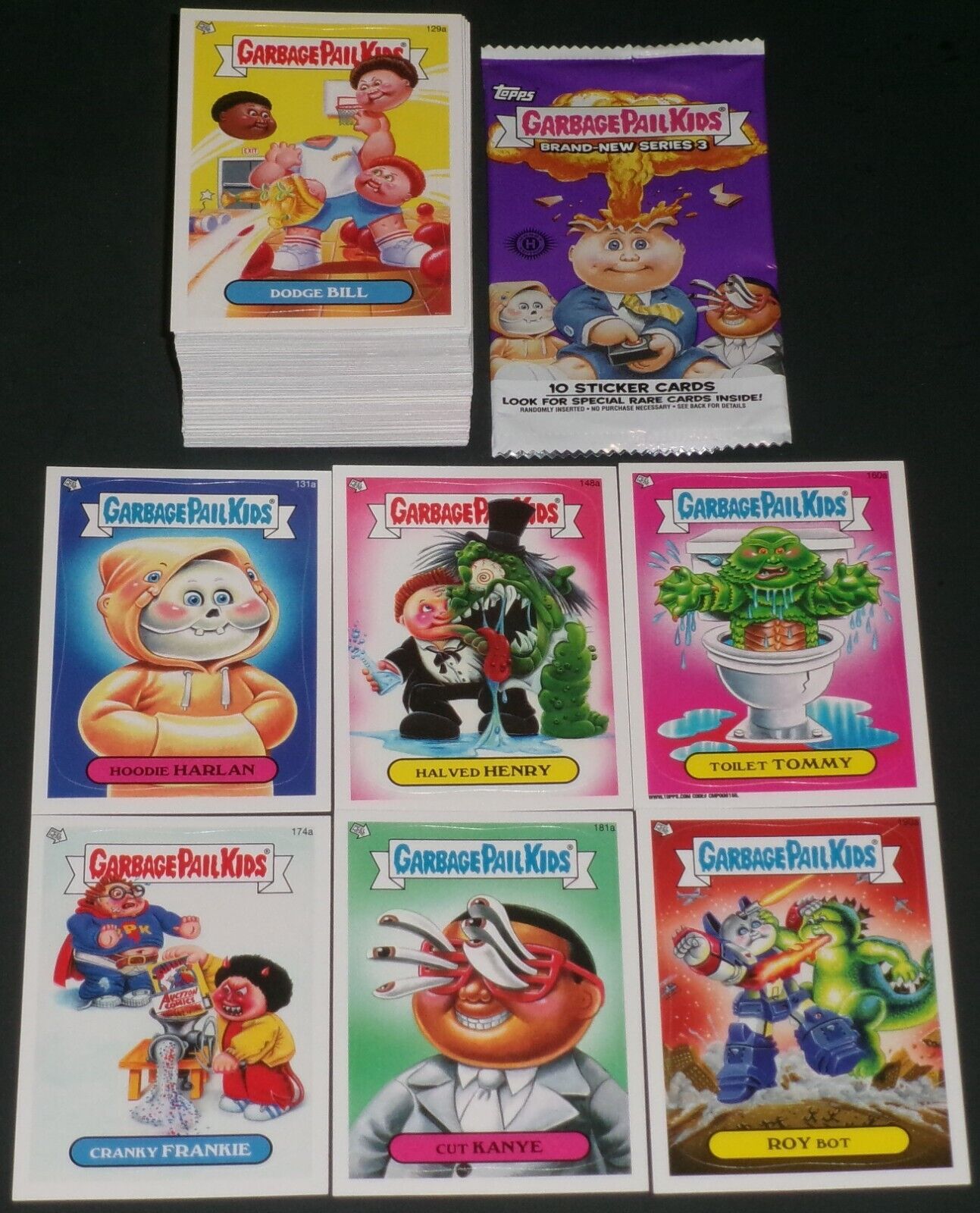 2013 Garbage Pail Kids * Brand New Series 3 * Complete Base Set 132 Cards - BNS3