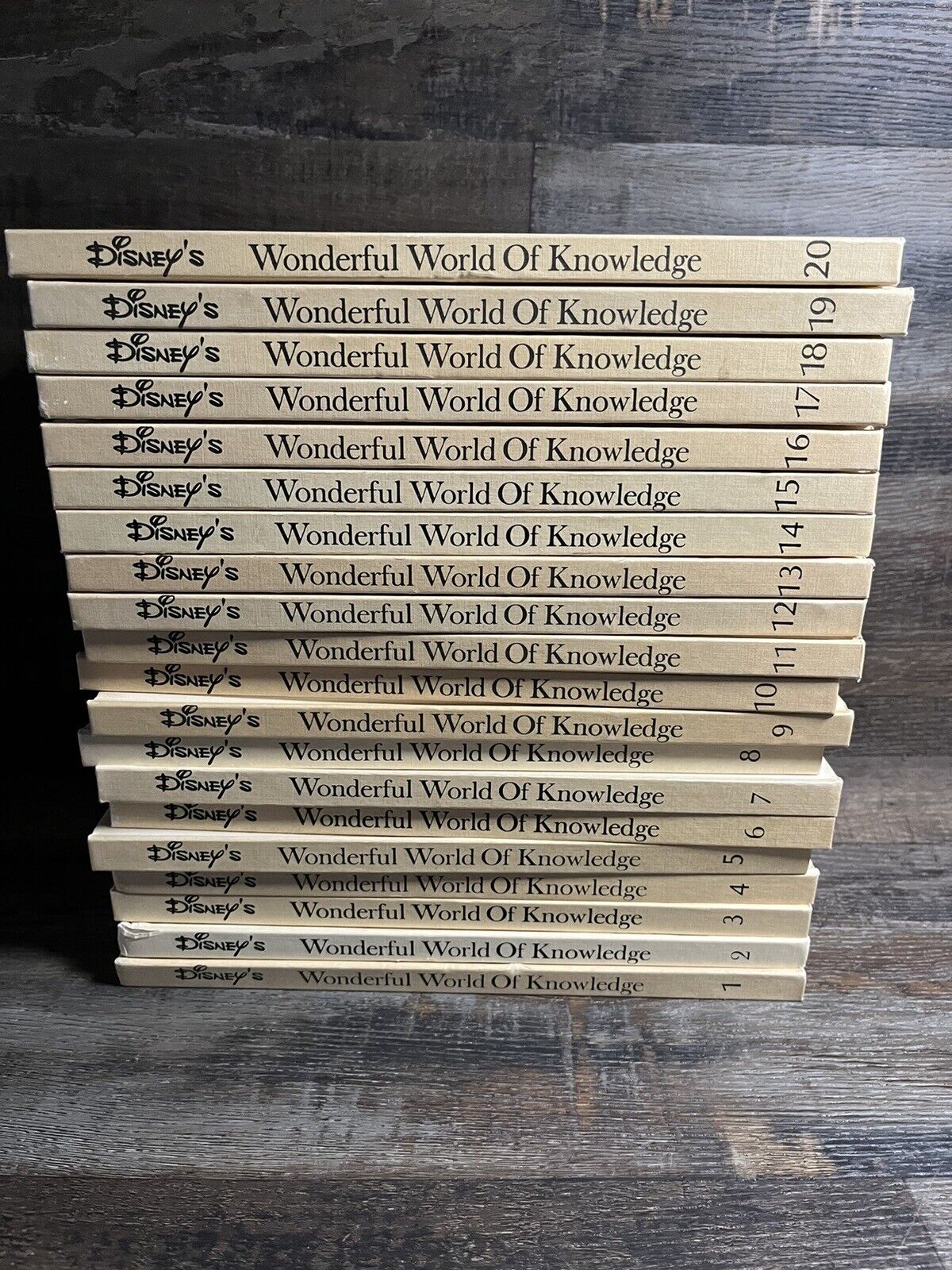 VINTAGE DISNEY\'S WONDERFUL WORLD OF KNOWLEDGE 1973 VOLUMES 1 - 20