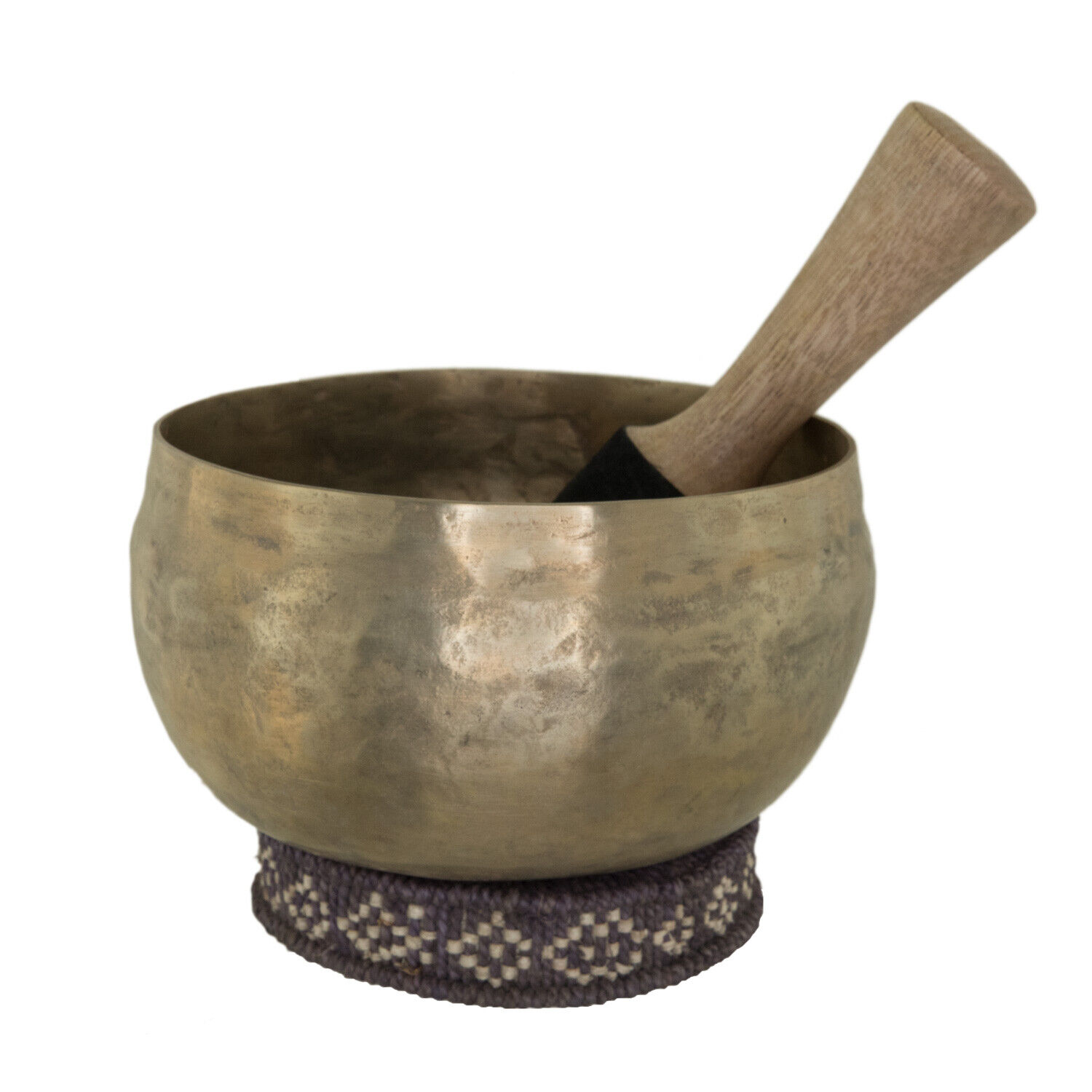 Ancient Tibetan Thadobati Copre Singing Bowl 16.5cm Note g  185Hz 600g 2274