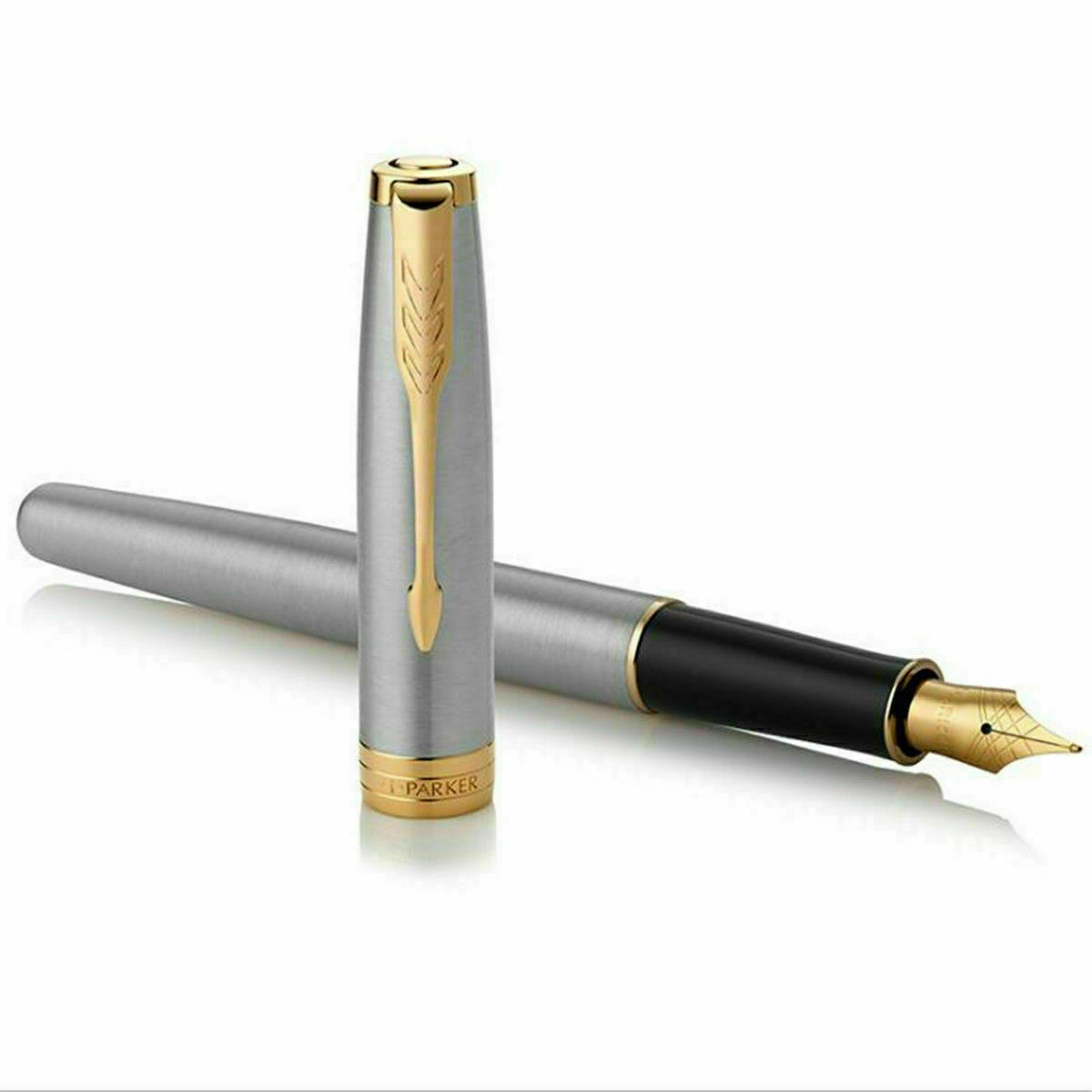 Excellent Stainless Steel Parker Pen Sonnet Series Medium (M) Nib Fountain Pen