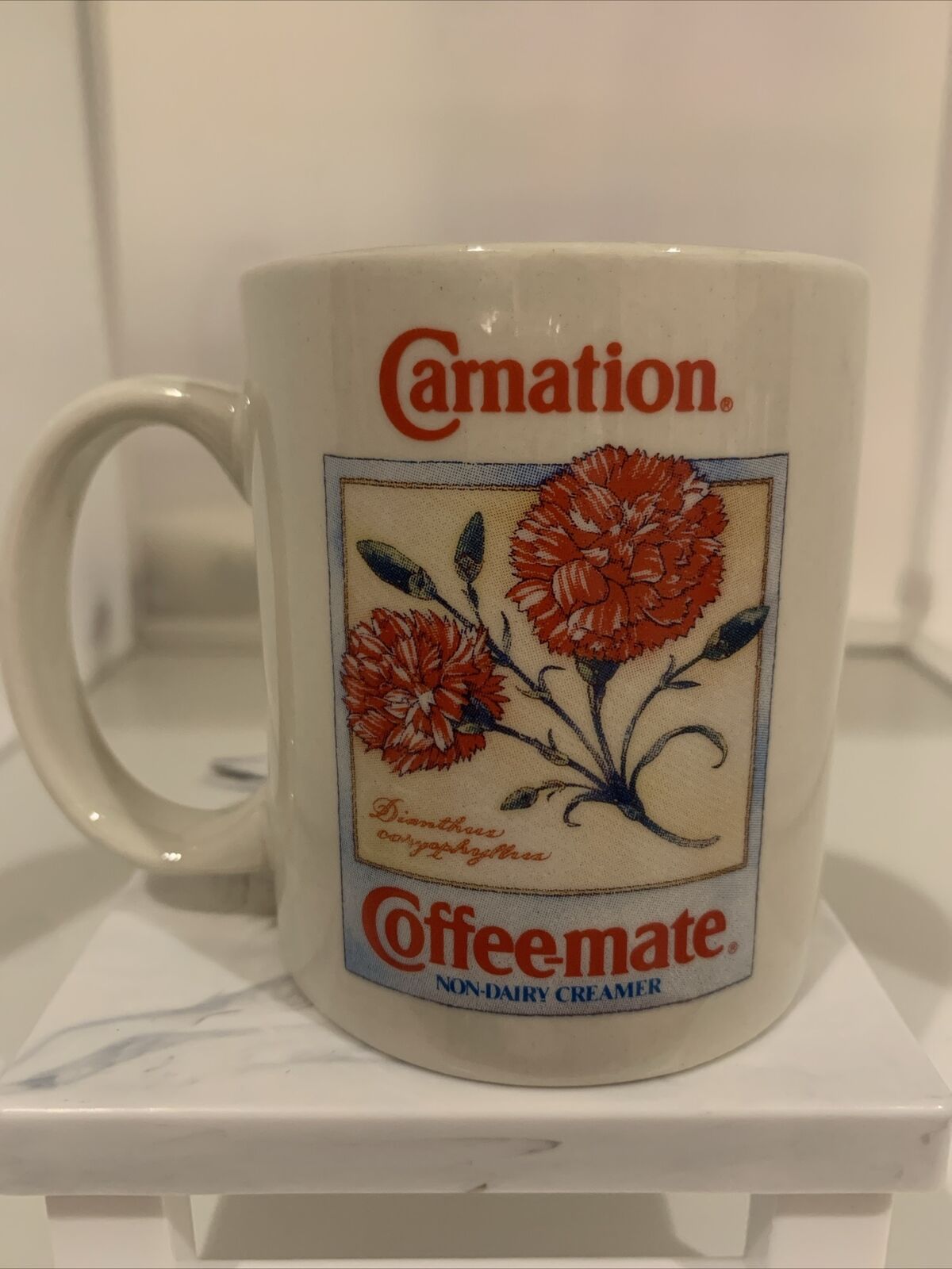 Vintage Carnation Coffee-mate Coffee Mug Cup 1993