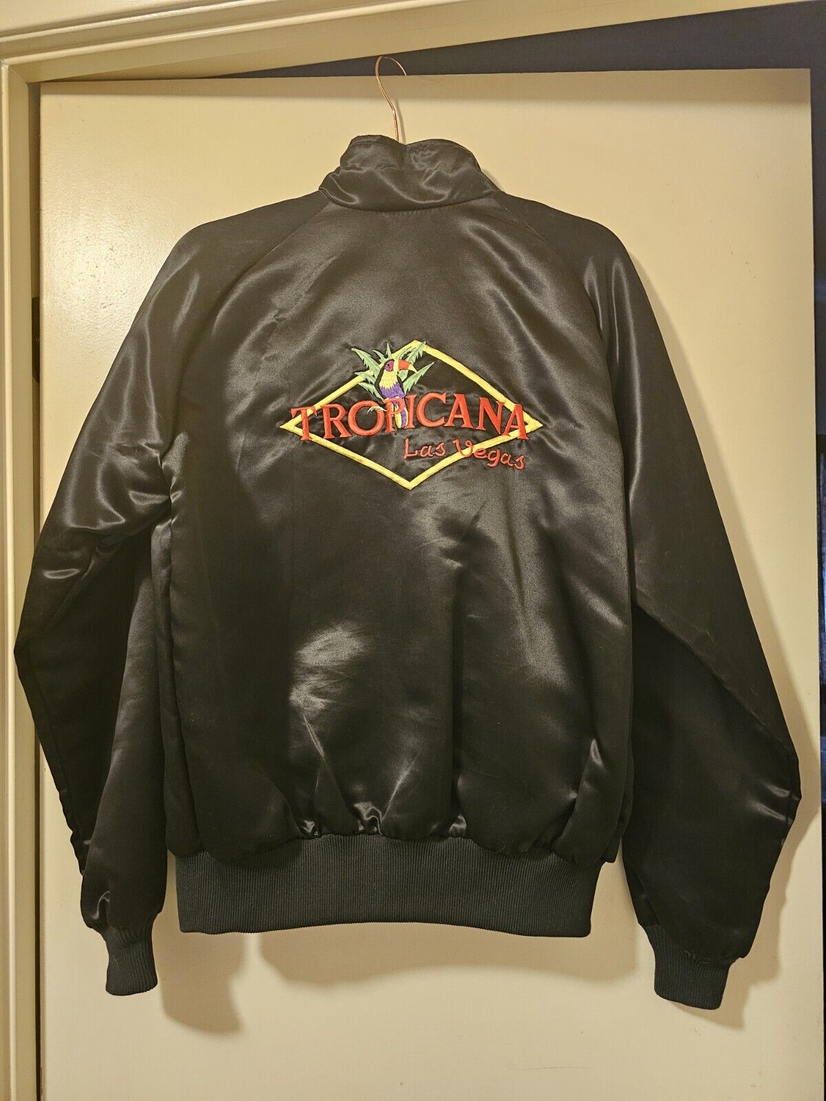 Las Vegas Vintage Tropicana Casino Satin Look Jackets Large 1990s