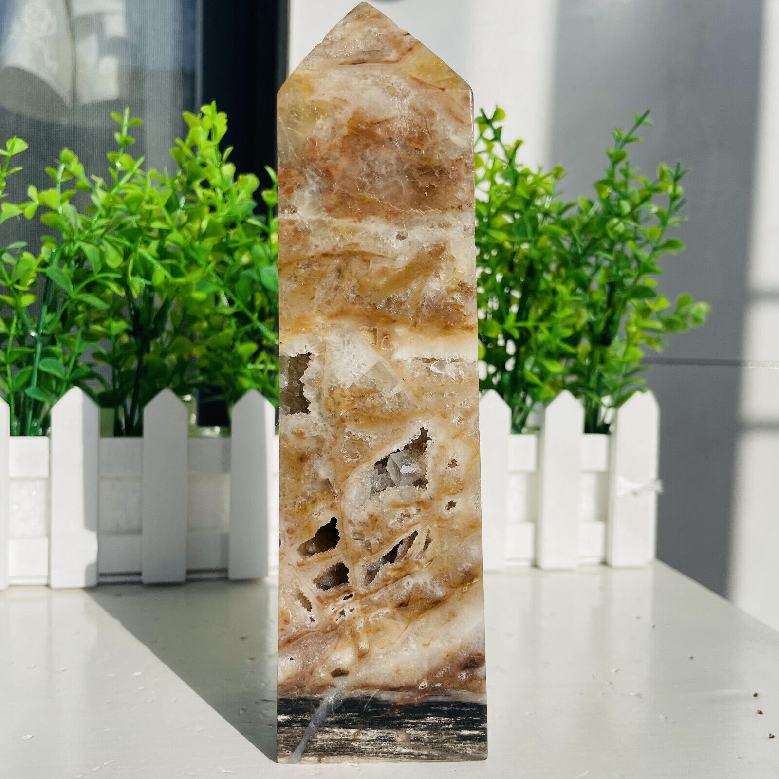 Natural Sphalerite Tower Point Wand Obelisk Crystal Healing 1040g