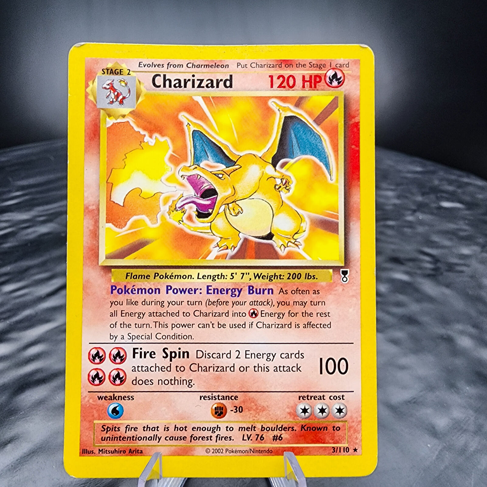MP Charizard 3/110 Rare Theme Deck Exclusive, Holo Pokemon Card 🔥🐉✨