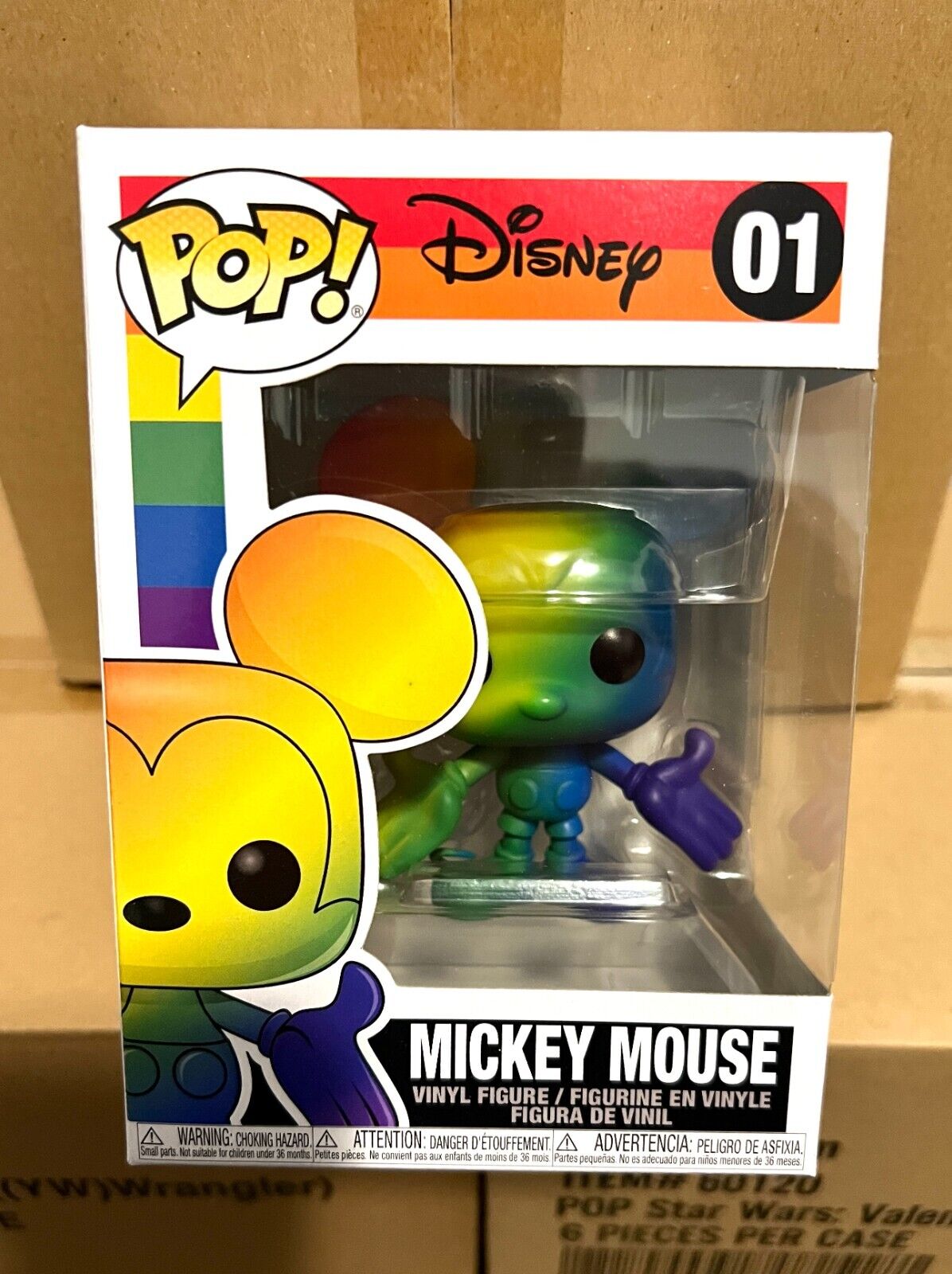 Funko Pop Disney: Pride - Mickey Mouse (Rainbow) Vinyl Figure 01