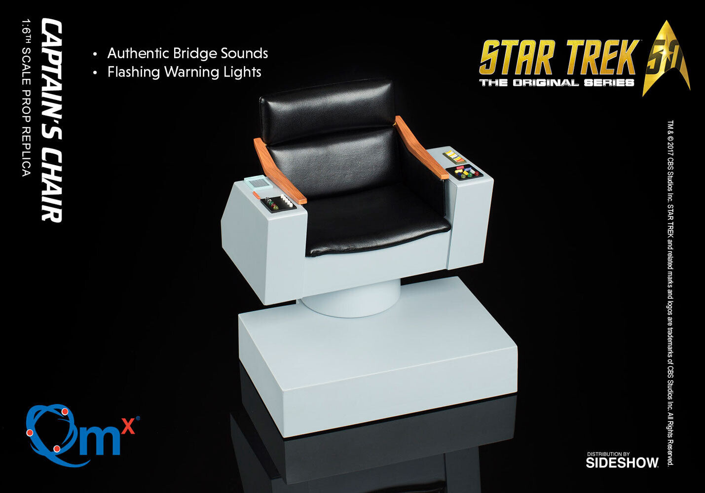 Quantum Mechanix Star Trek: The Original Series Captain\'s Chair 1/6 Scale FX Rep
