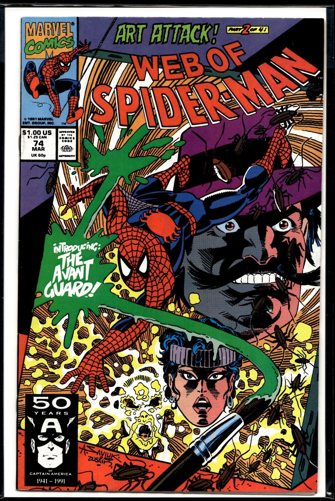 1991 Web of Spider-Man #74 B Marvel Comic