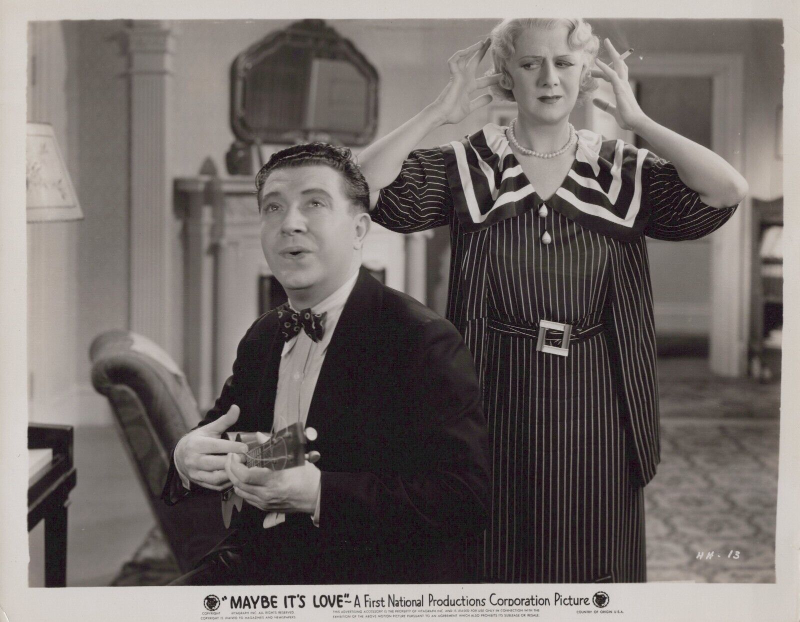 Frank McHugh + Ruth Donnelly (1935) ⭐🎬 Silent Film - Warner Bros Photo K 269