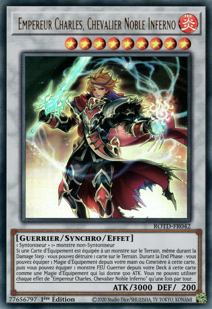 Yu Gi Oh Chevalier Noble Inferno Deck Ready to Play New in French