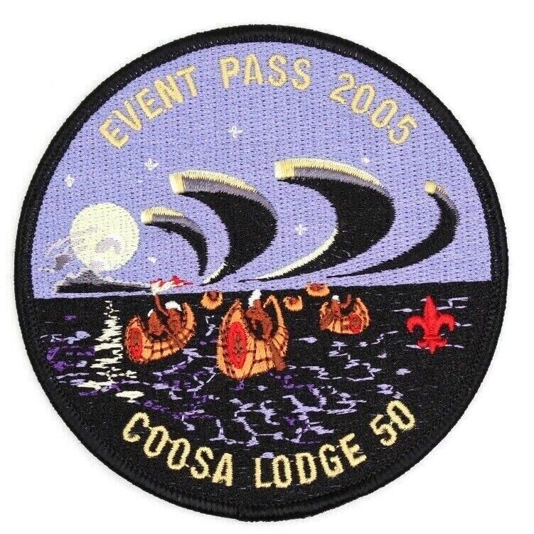 2005 Event Pass Coosa Lodge 50 Greater Alabama Council Patch Boy Scouts BSA OA