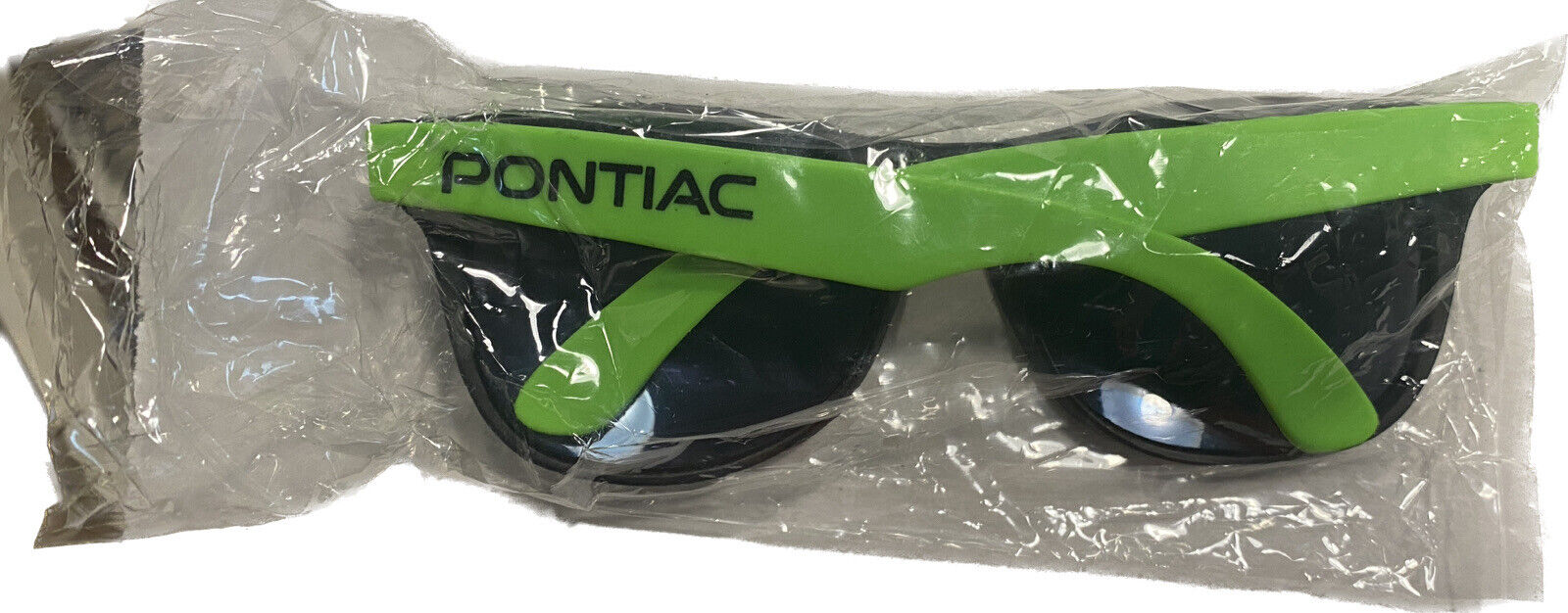 VTG Pontiac Promotional UV Sunglasses Neon Green, New Sealed, 1990’s D