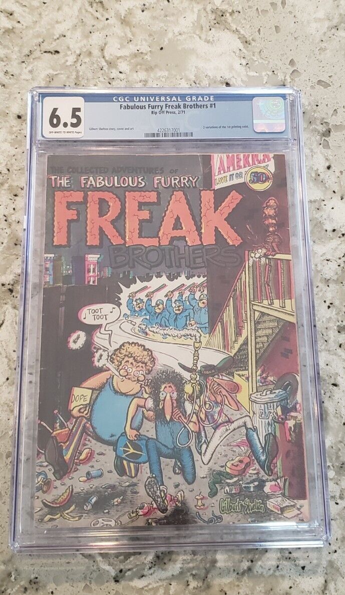 The Fabulous Furry Freak Brothers #1 (Rip Off Press, 1971) First Print CGC 6.5