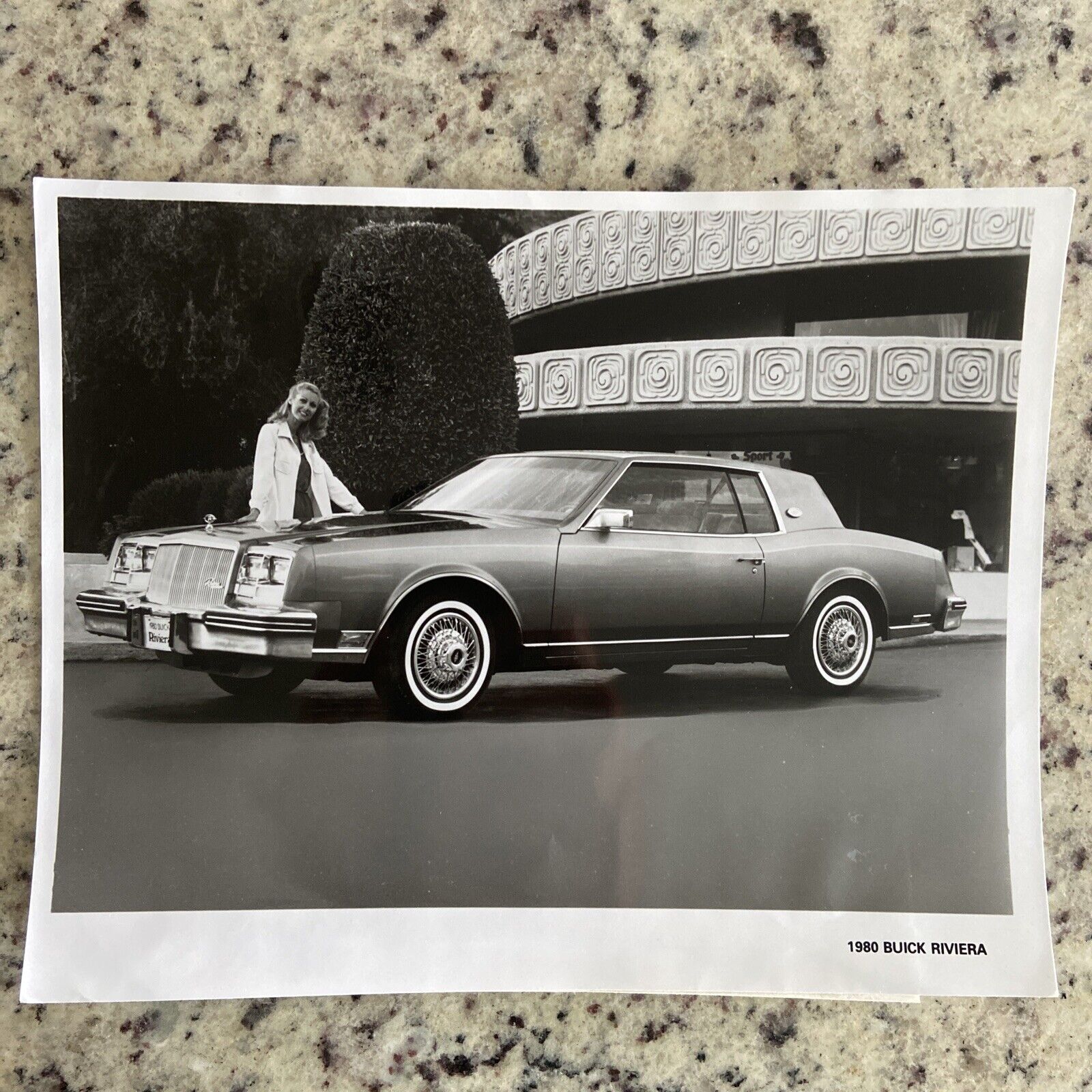 Vintage Photo ORIGINAL 1980 Buick Riviera Car Factory Press Release GM 8” X 10”