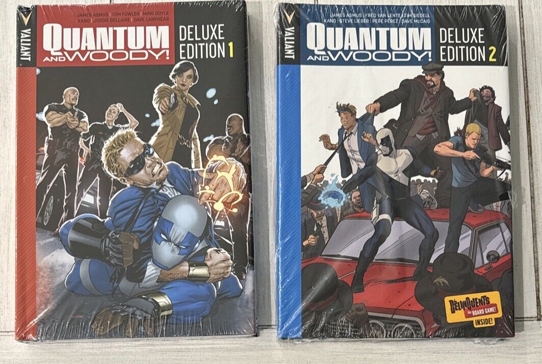 Quantum and Woody Deluxe Edition Volume 1 2 Valiant Hardcover Sealed
