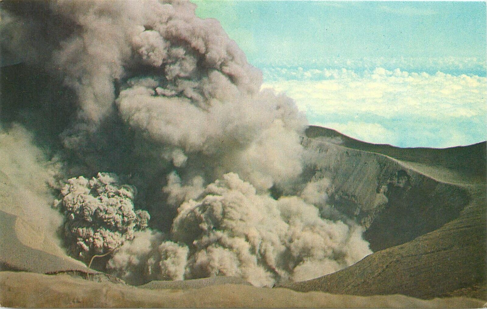 Eruption Volcano Irazu Costa Rica Central America  Postcard