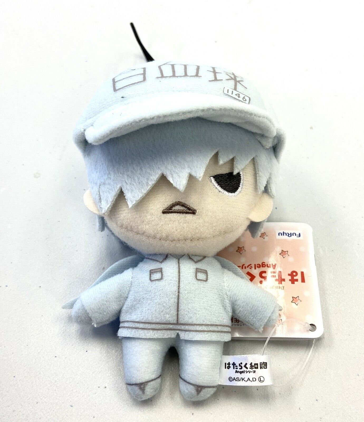 Cells at Work Mascot Small Plush Toy Doll Angels Style White Blood Cell AMU10402