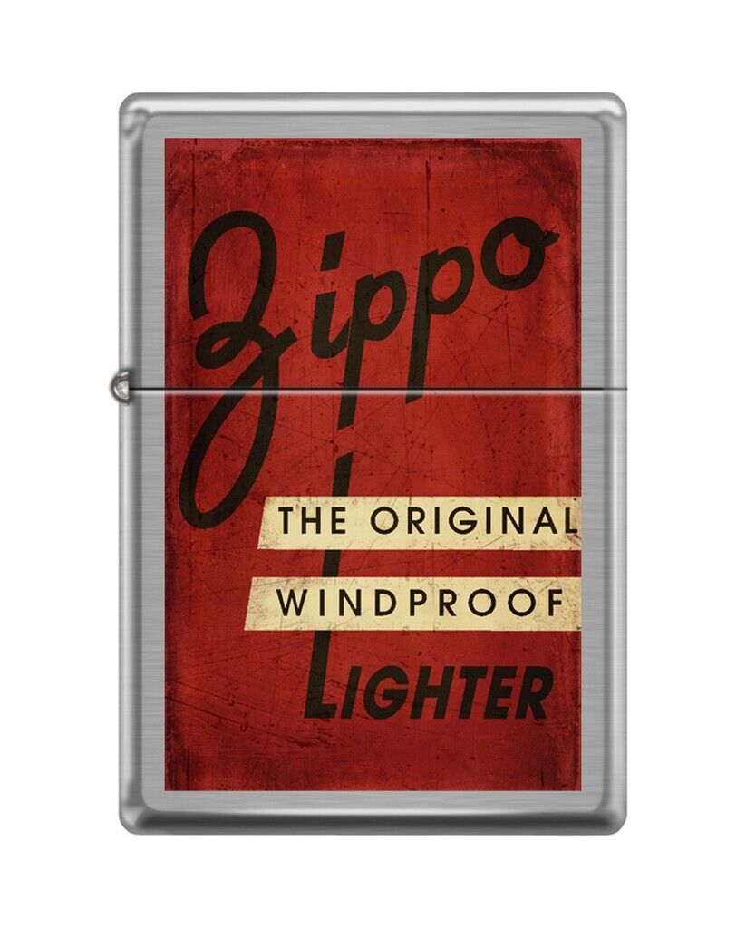 Zippo 82139 vintage zippo box top original windproof distressed red Lighter
