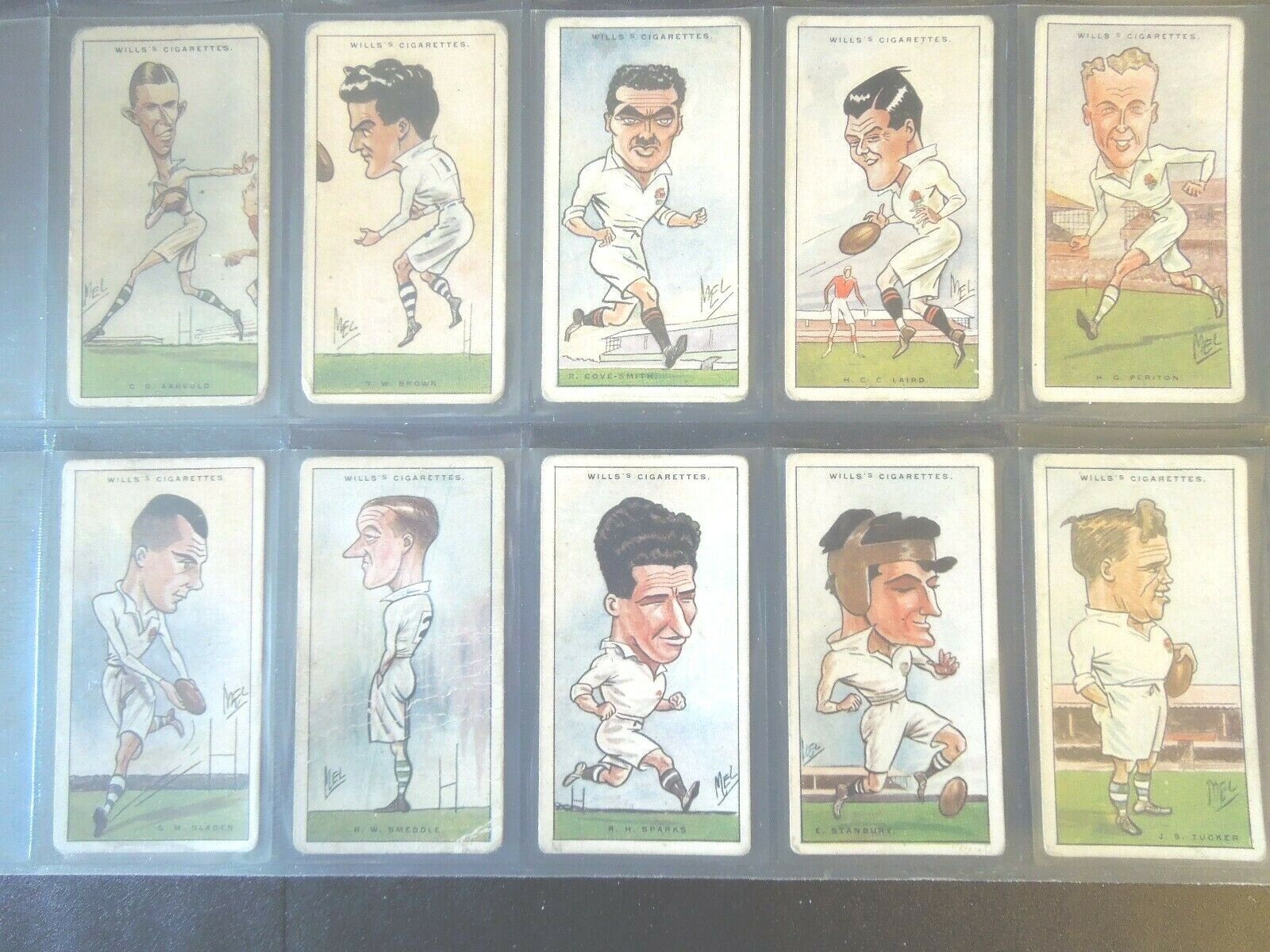 1929 Wills RUGBY INTERNATIONALS football  set 50 cards Tobacco Cigarette  