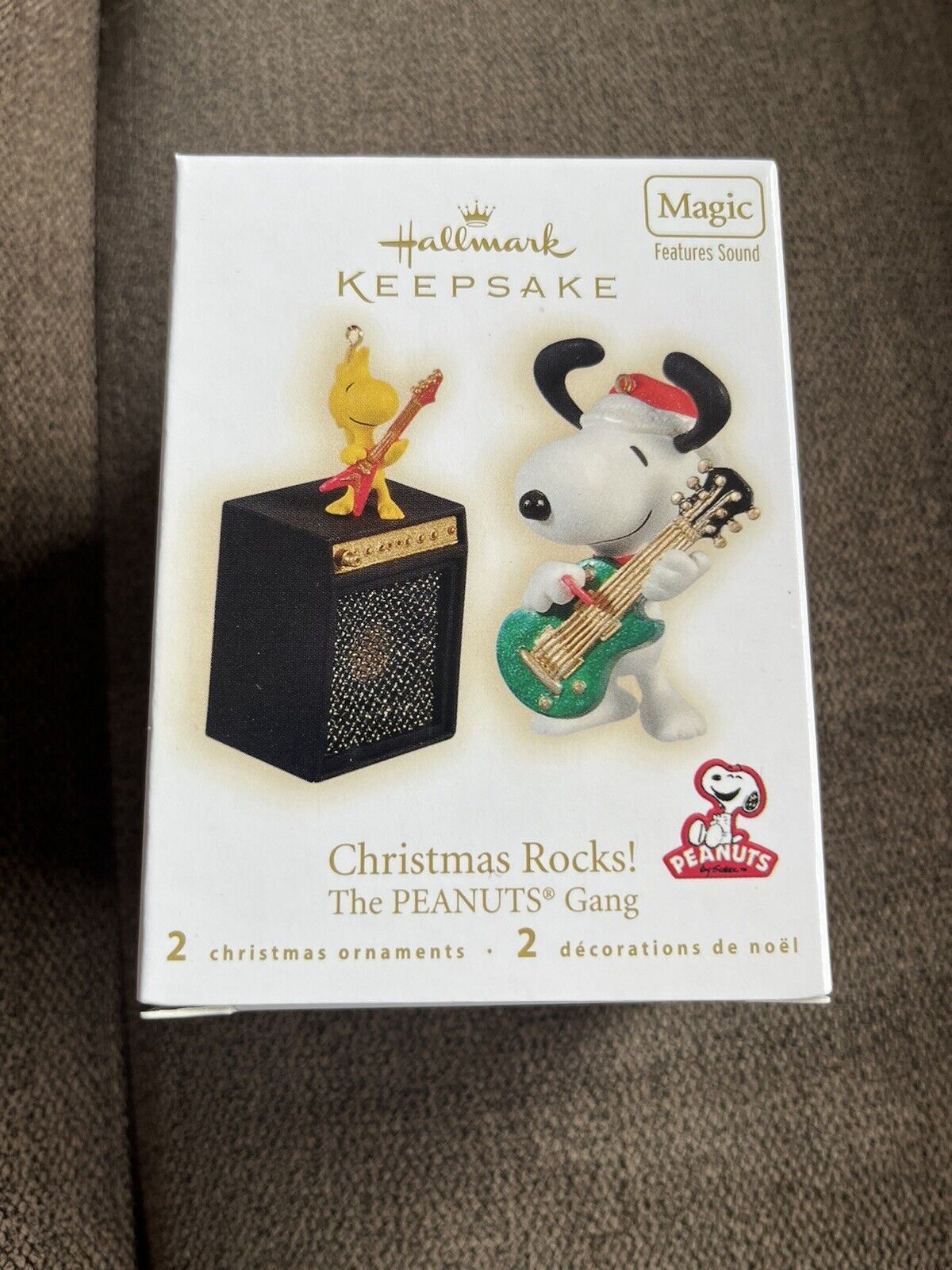 2009 Hallmark Keepsake “Christmas Rocks”Ornaments Magic Sound The Peanuts Gang
