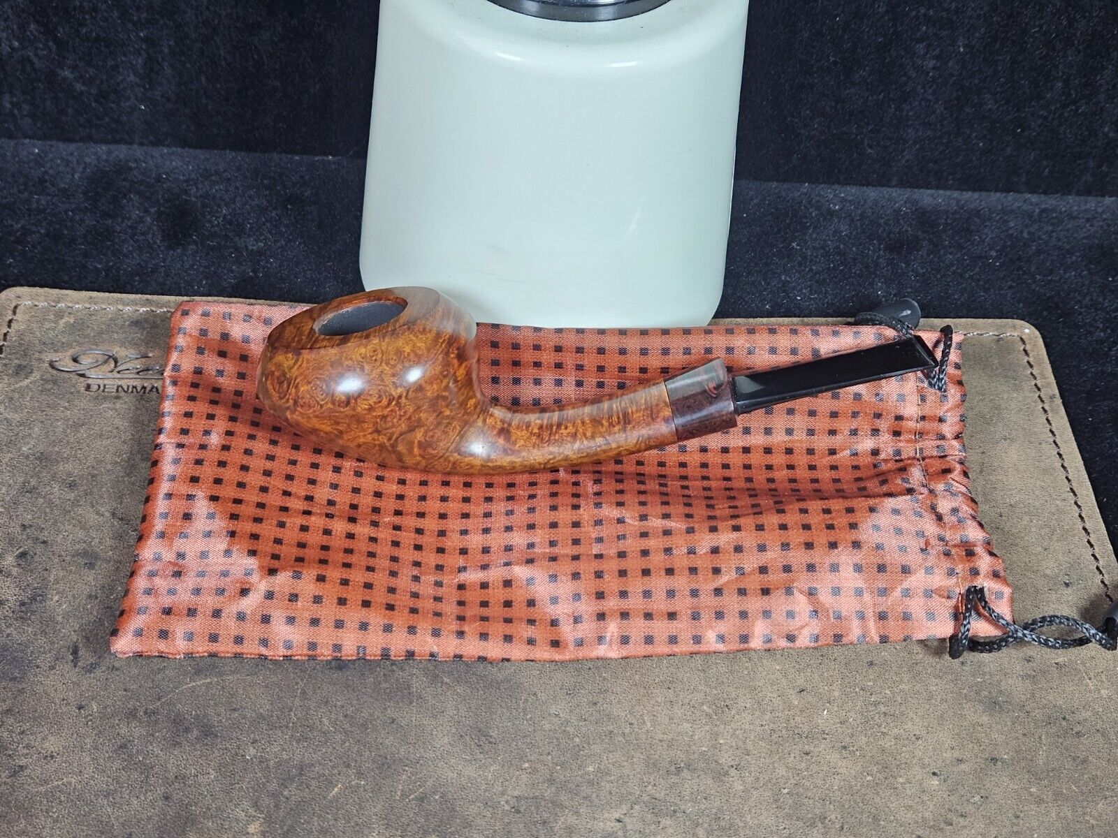 Sandi Yuda Smooth Oval-shank Rhodesian/Acorn Tobacco Smoking Pipe
