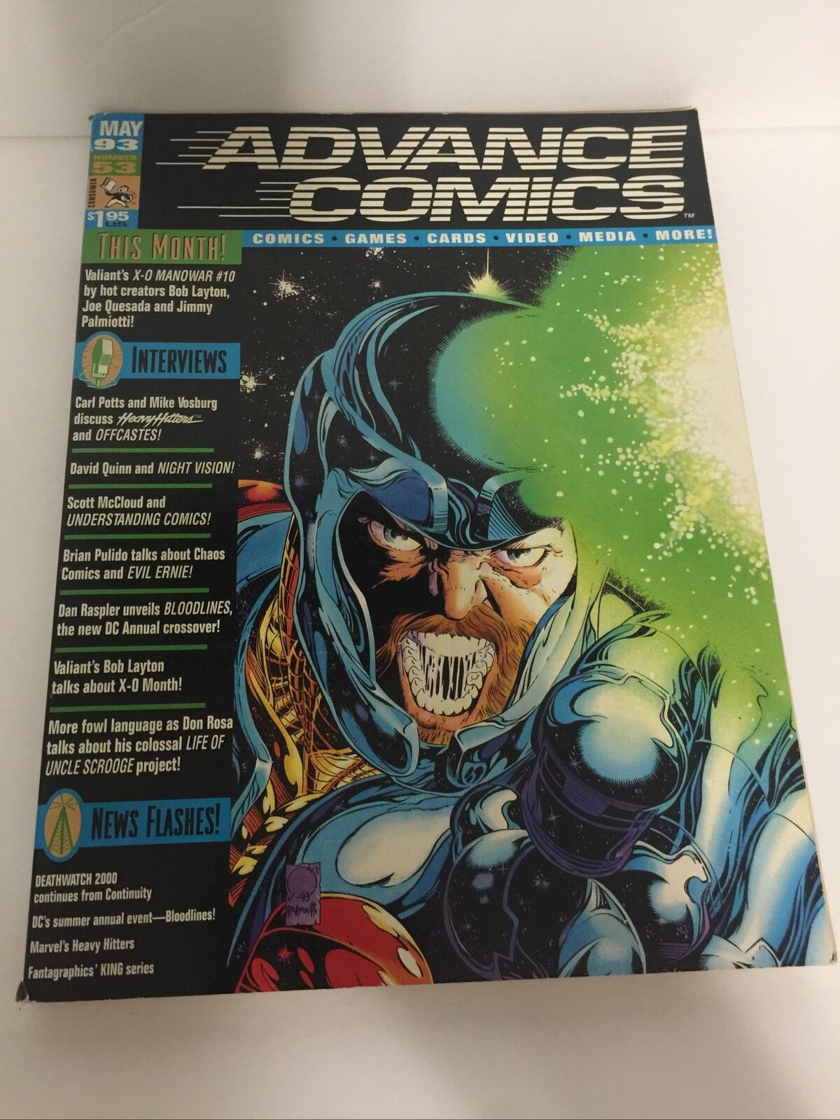 Advance Comics # 53 May \'93 Valiant\'s X-0 Manowar #10